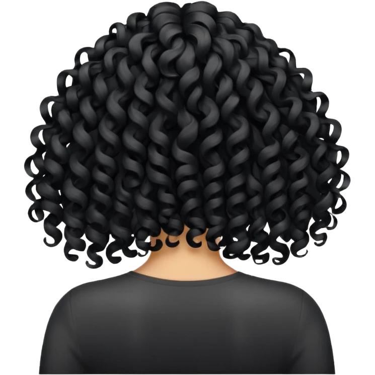 curls from behind emoji