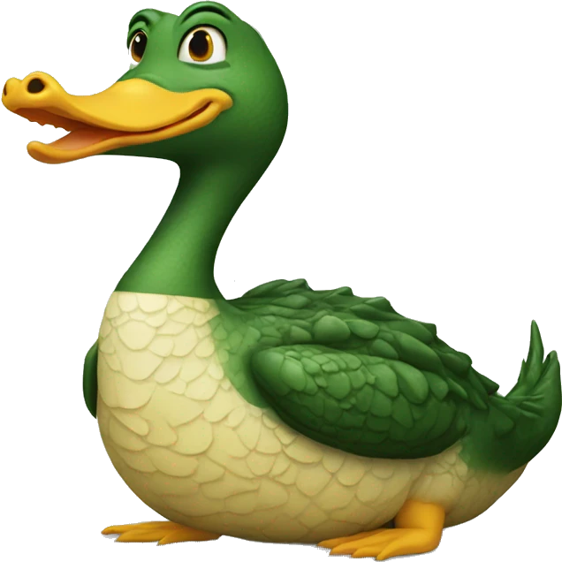 crocodile duck emoji