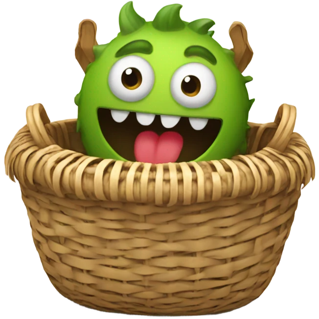 Monster in a basket emoji