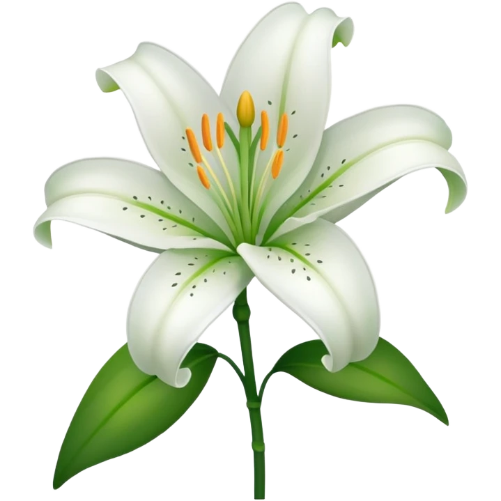 Lily flower emoji