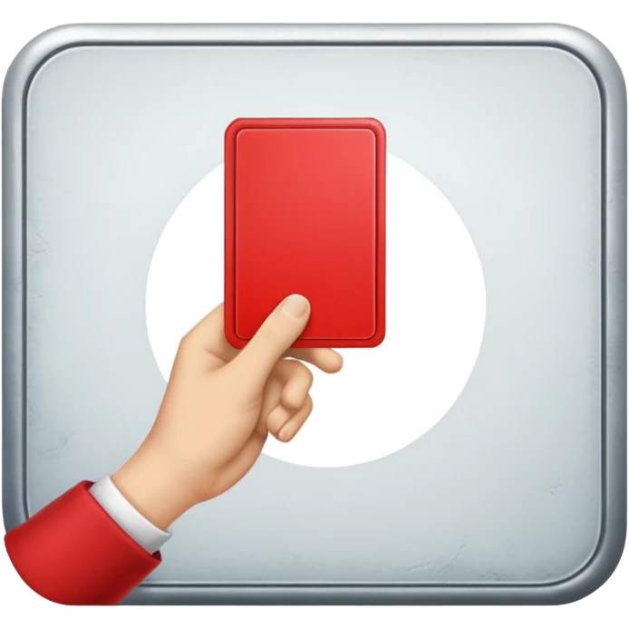 red card emoji