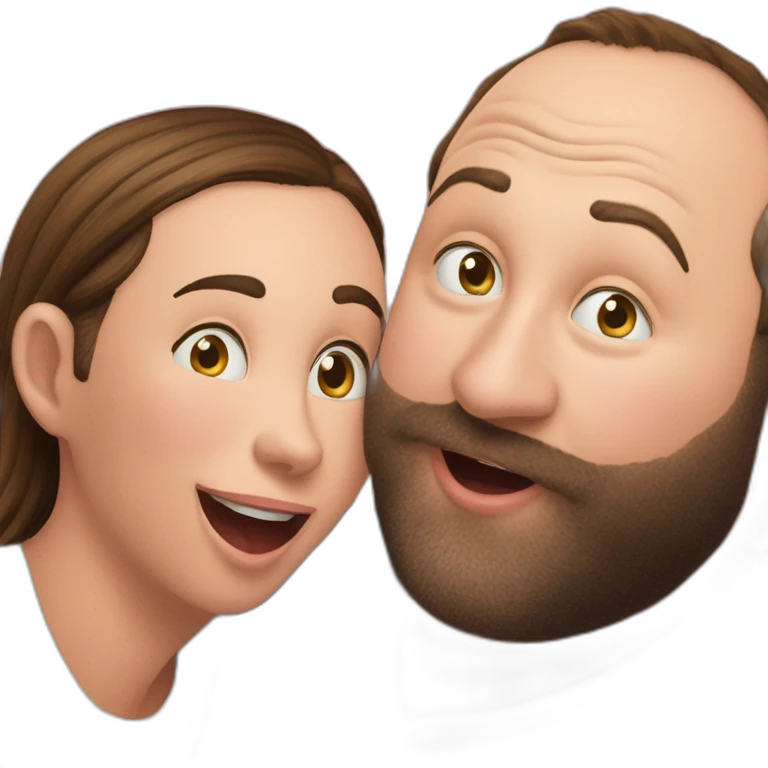 tom segura kissing bert kreischer emoji