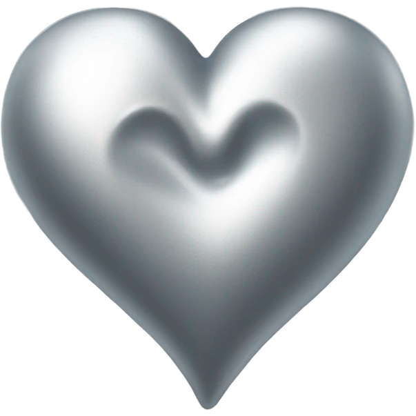 Silver heart  emoji