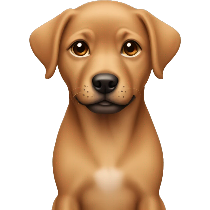 tan puppy brown nose emoji