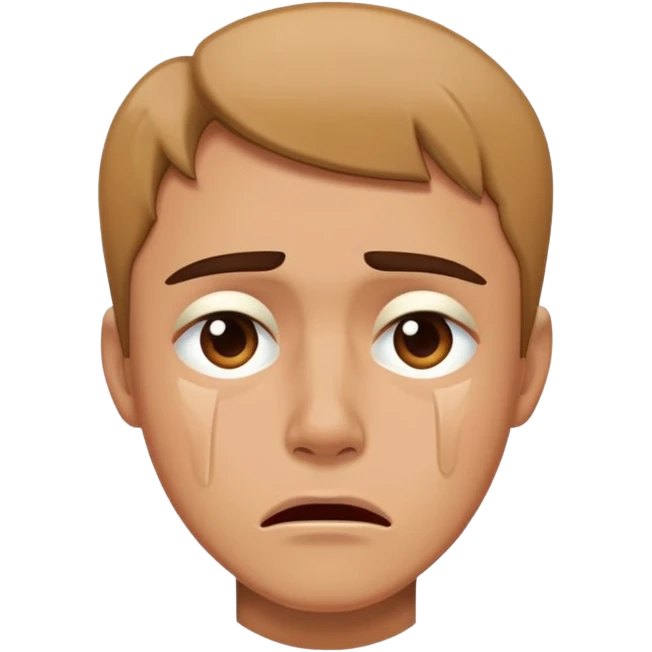 اسکت درحال گریه با زاویه فک emoji