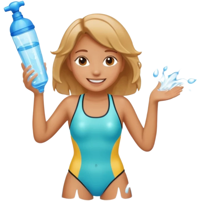 Squirting girl emoji
