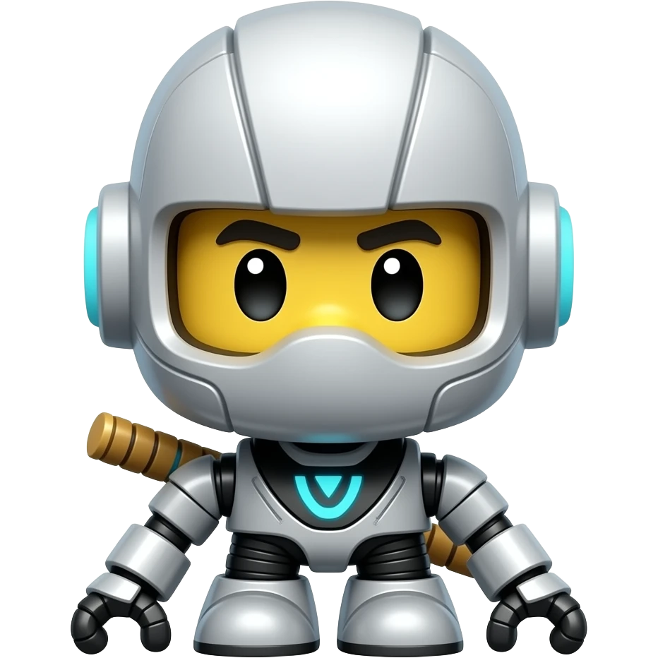 I want an emoji that looks like pixel the women robot from ninjago on netflix emoji