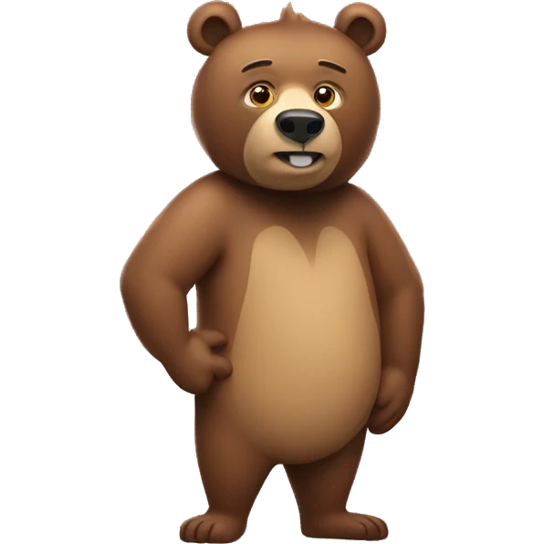 Big stinky bear emoji
