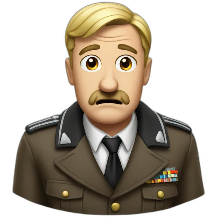 Confused Adolf emoji