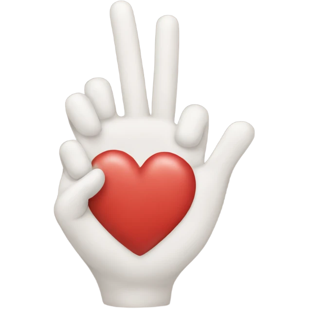 Korean finger heart emoji