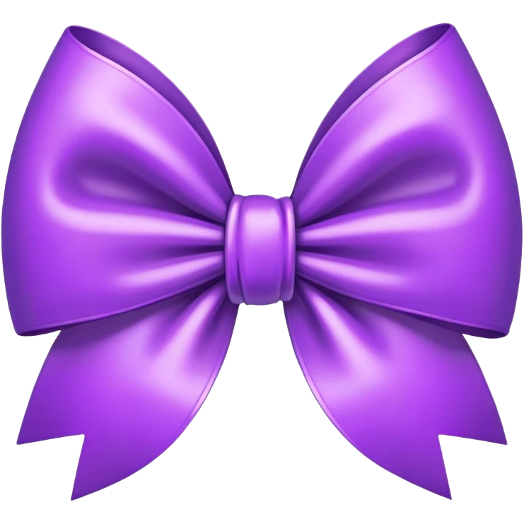 Purple bow emoji