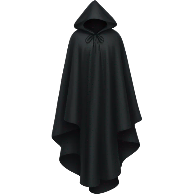 black dress cloak emoji