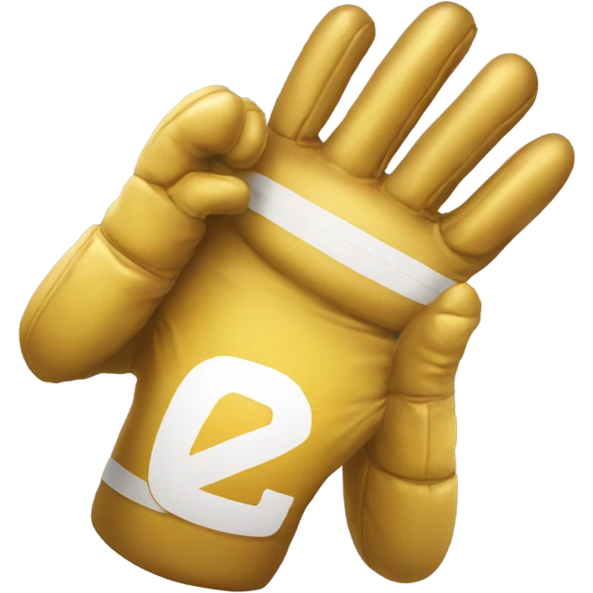 Wide receiver gloves made of butter emoji