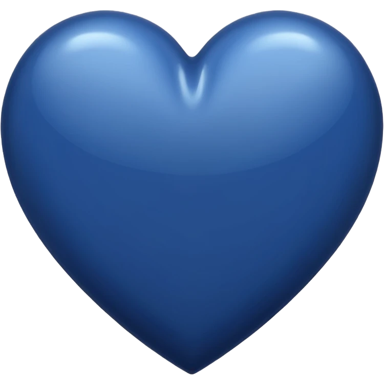 Navy heart emoji