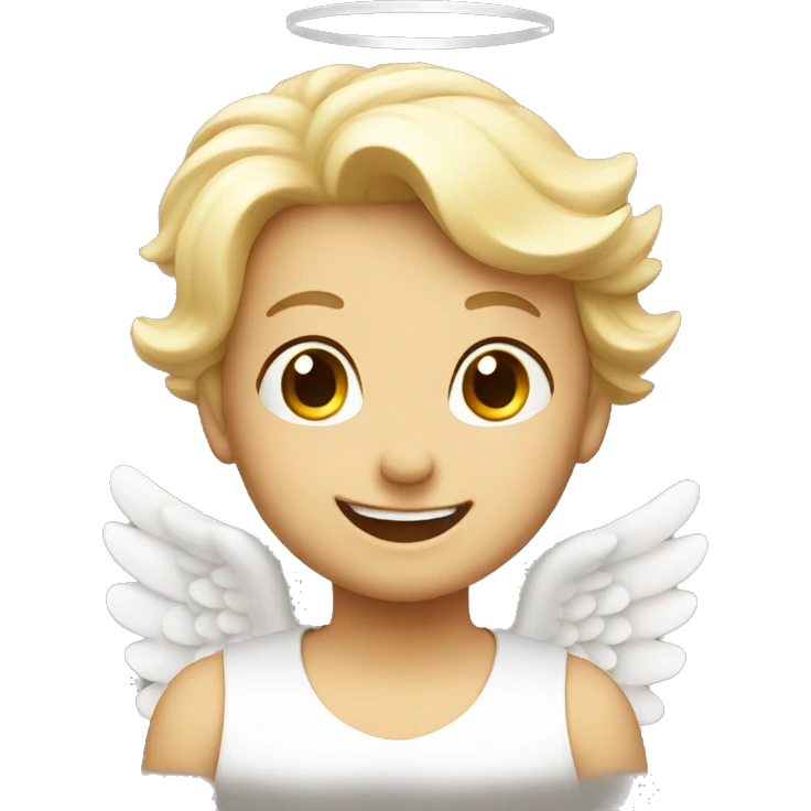 Happy angel emoji