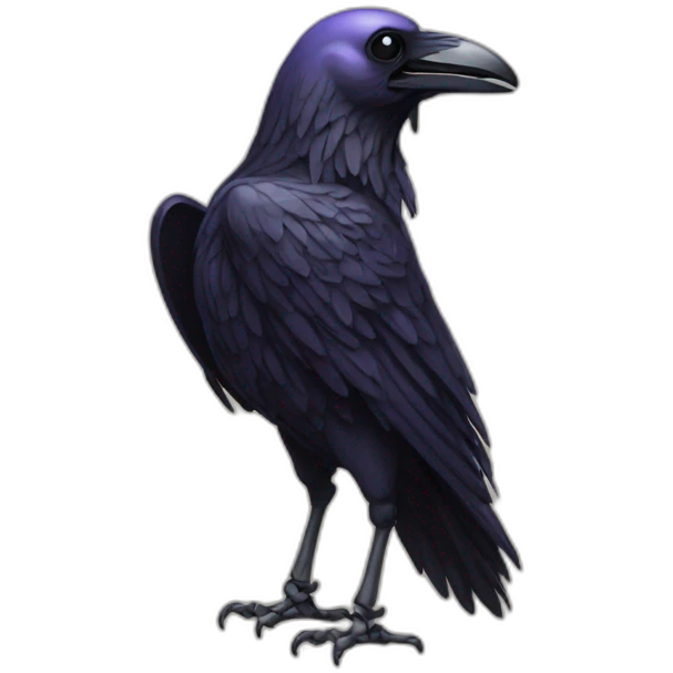 Raven's-skeleton emoji