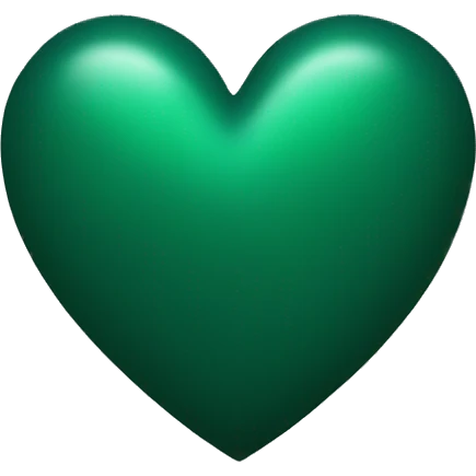 dark green heart emoji