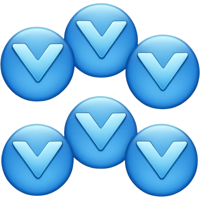 Blue tiks emoji