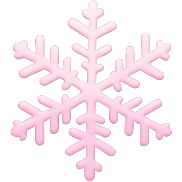 pastel pink snowflake  emoji
