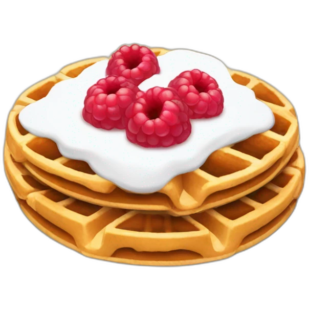 raspberry waffles emoji