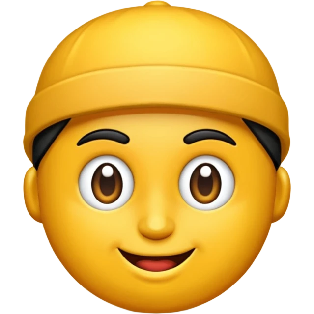 şapka takan ördek emoji