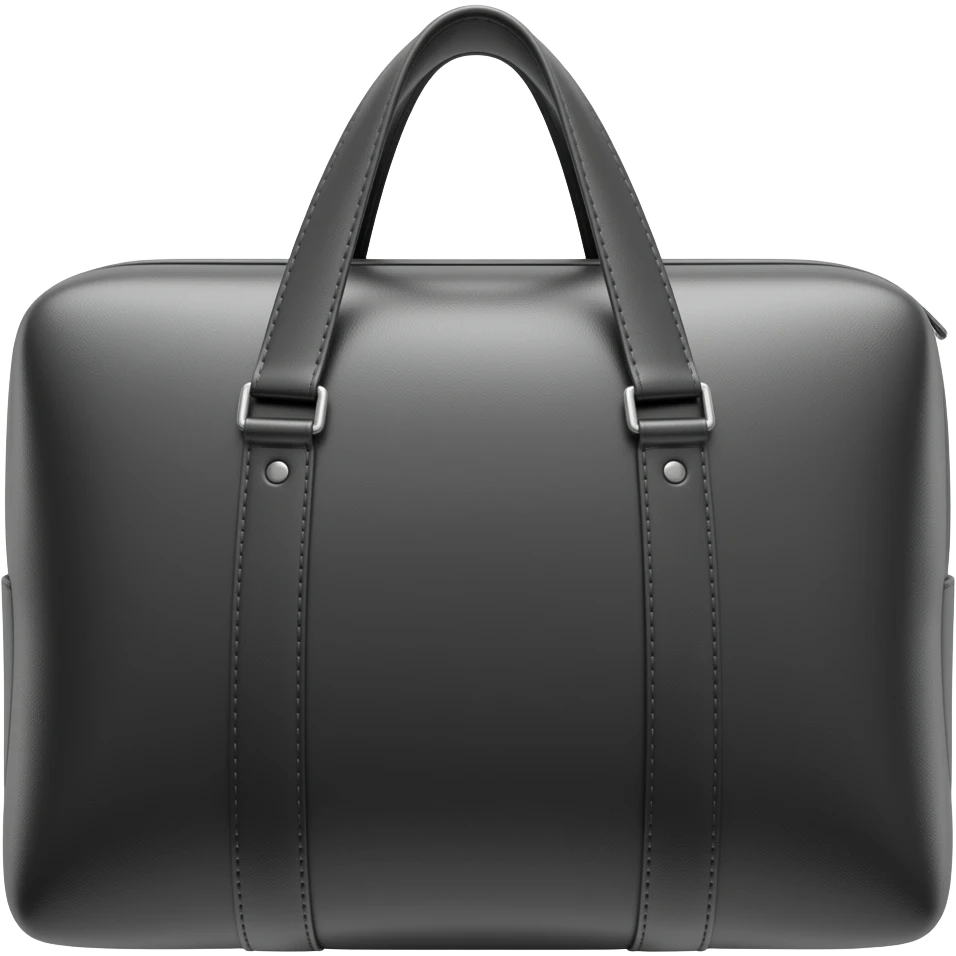 black horizontally long thief bag emoji