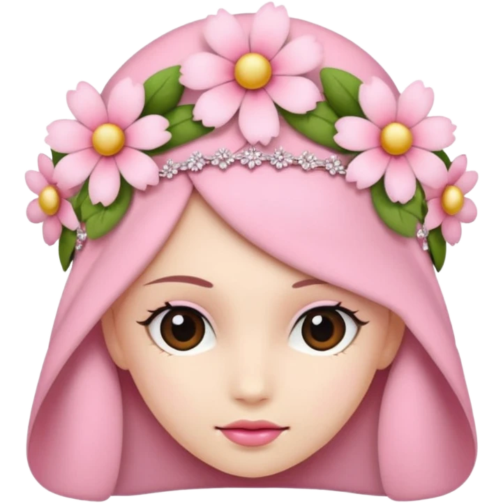 Pink simple headpiece  emoji