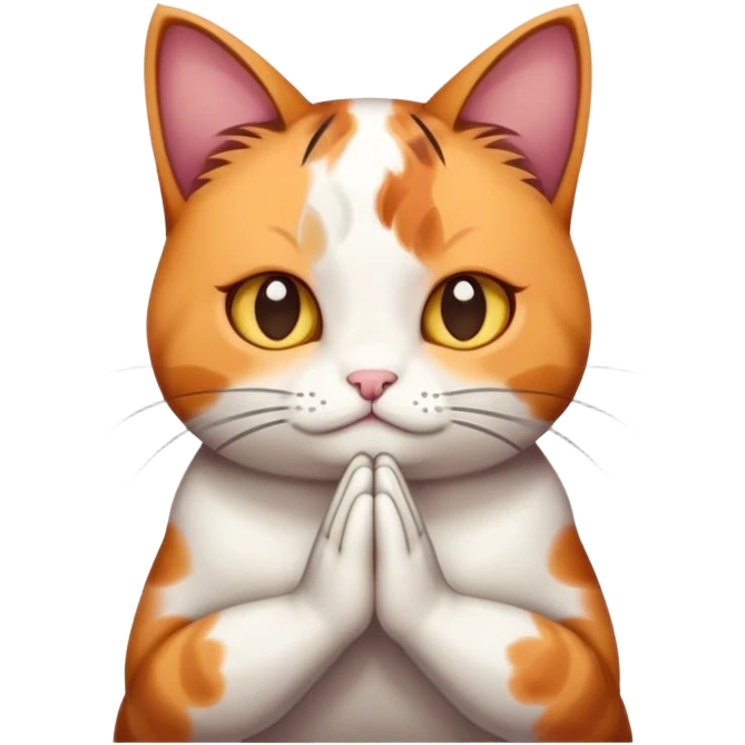 cat pray emoji