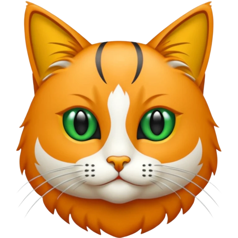 Bir siyah kedi gözleri yeşil ve oturuyor emoji