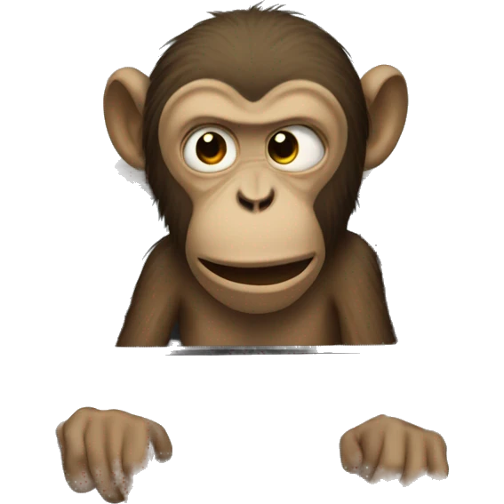 Monkey crying in a car emoji