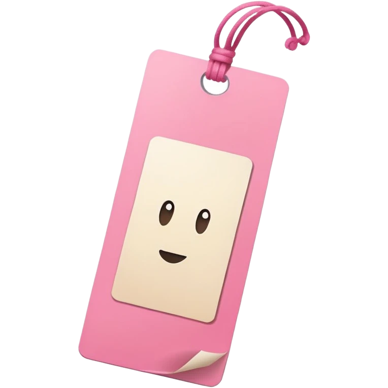Pink bookmark  emoji