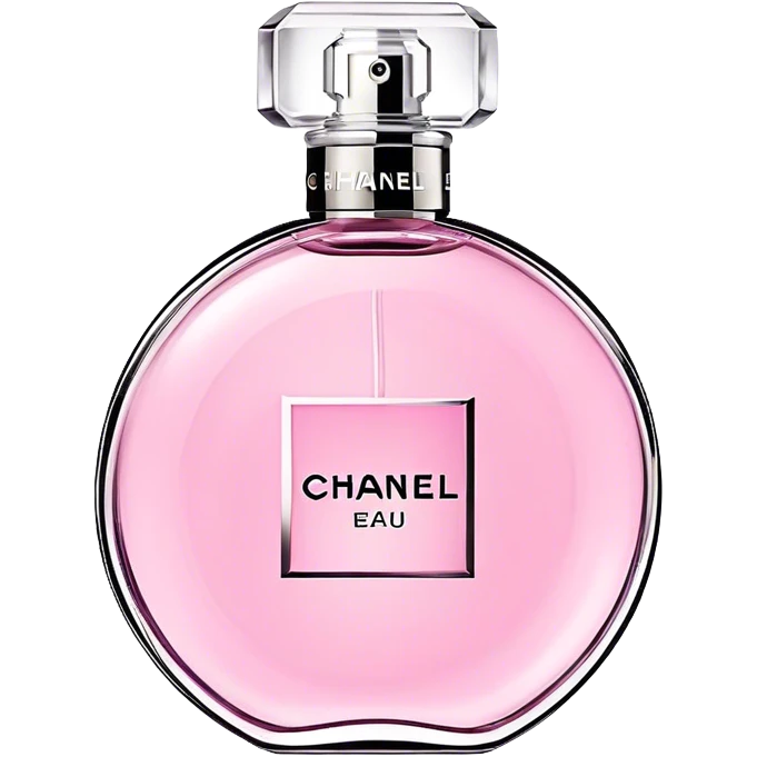 Chanel eau tendre, round bottle emoji