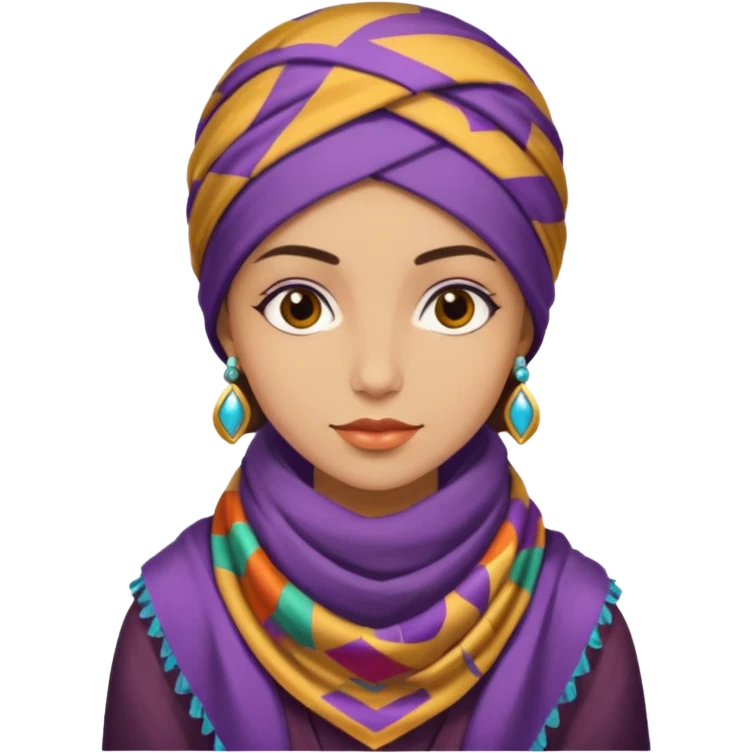 Young fortune teller – Colorful scarf






















 emoji