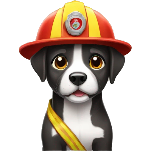 Perro bombero emoji
