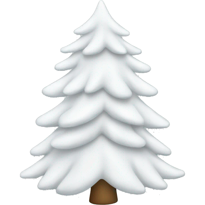 White Christmas tree  emoji