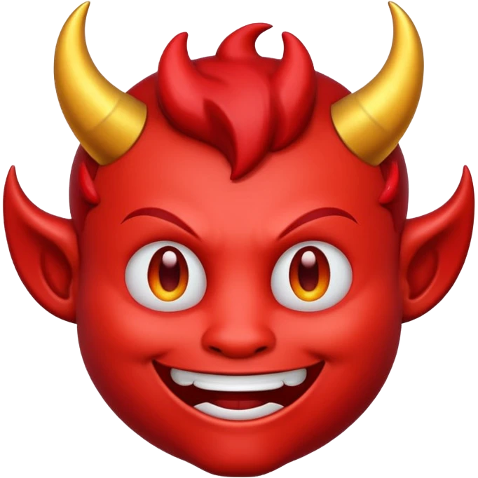 devil emoji with a halo emoji