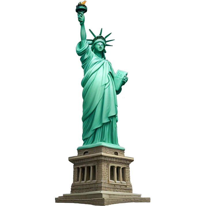 photorealistic statue of liberty emoji