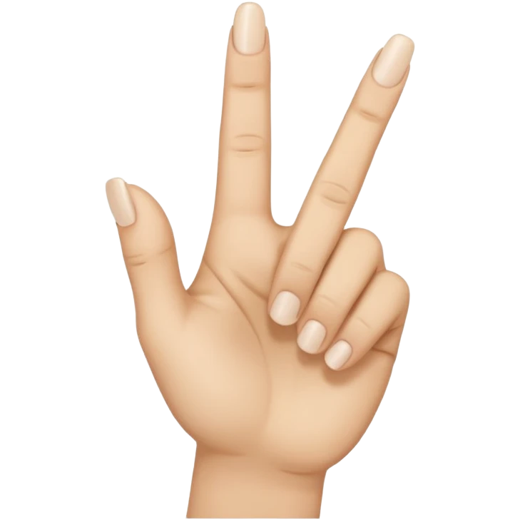 Open hand with middle finger bent downward emoji emoji