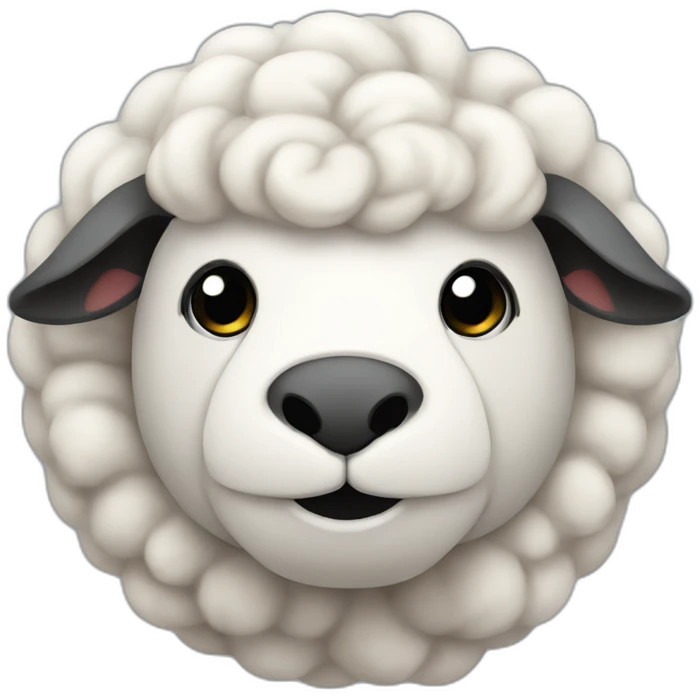 Cute sheep turbocharger emoji