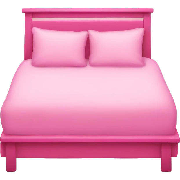 Pink bed emoji