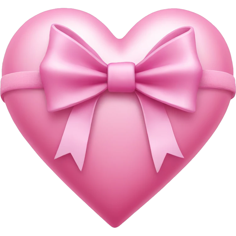 Pink heart with bow emoji