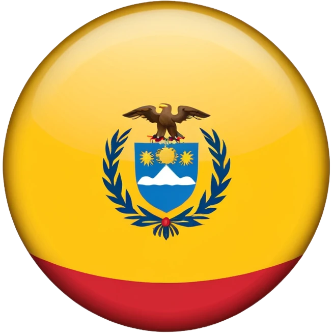 Bandera de colombia circular emoji