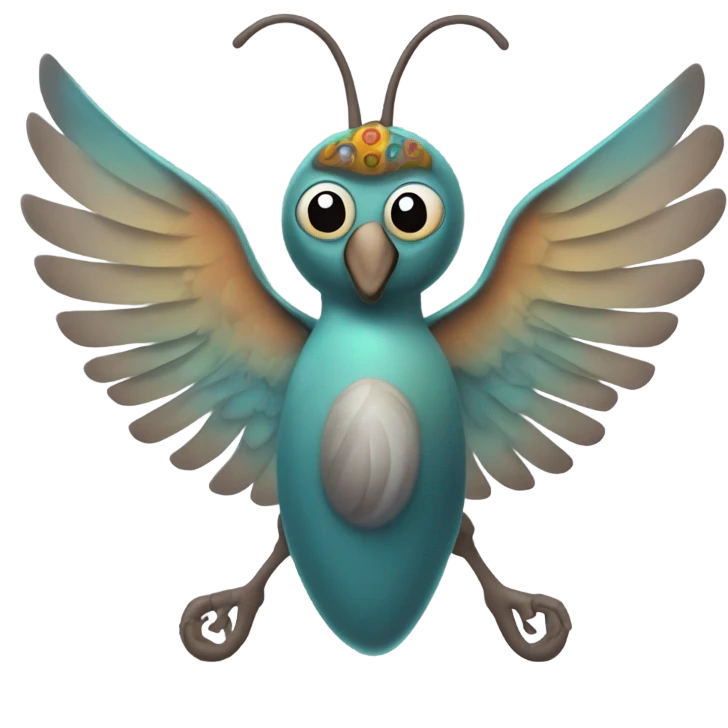 Caracol con alas emoji