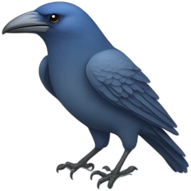 blue crow emoji