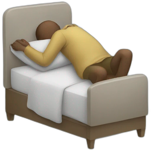 person sleeps while standing Right emoji