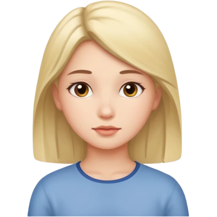 دختر آرام  emoji