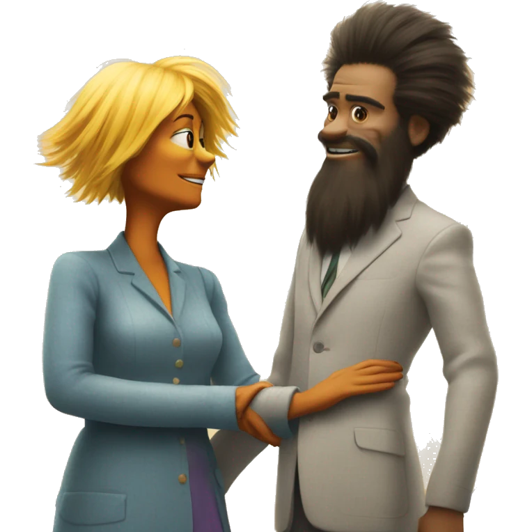 minerva orland holding hands with the lorax  emoji