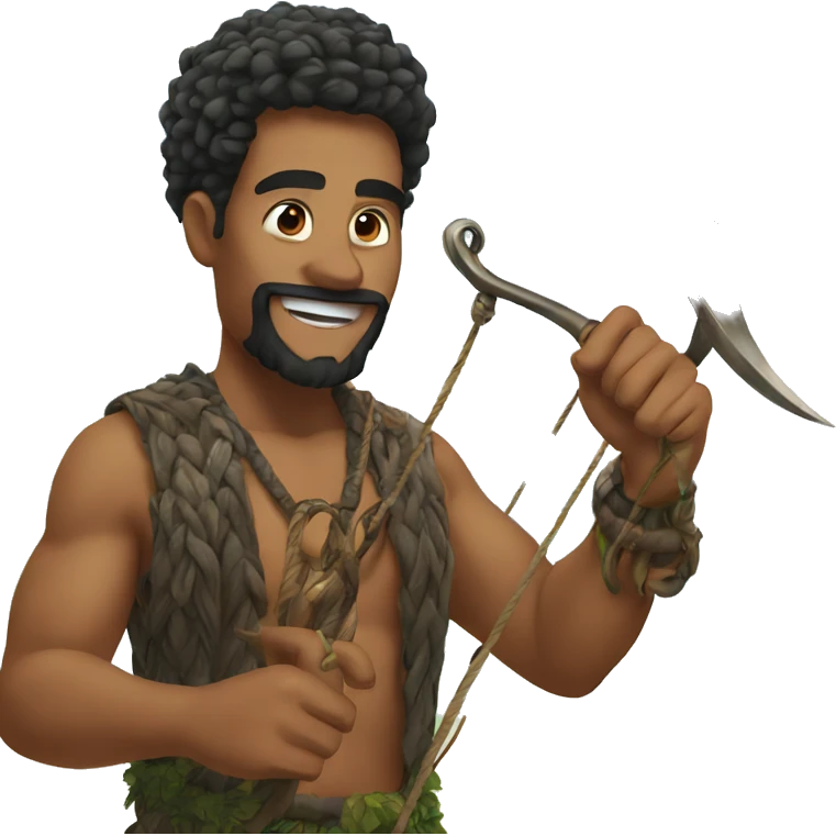 Maui and his hook emoji