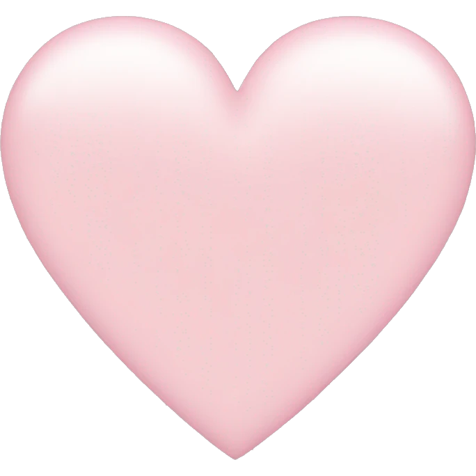 Light pink heart  emoji