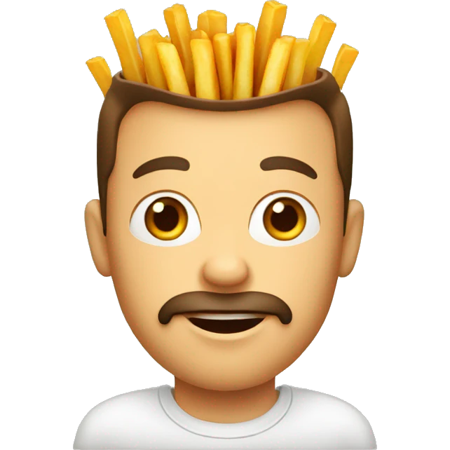 Belgian Guy with French fries emoji
